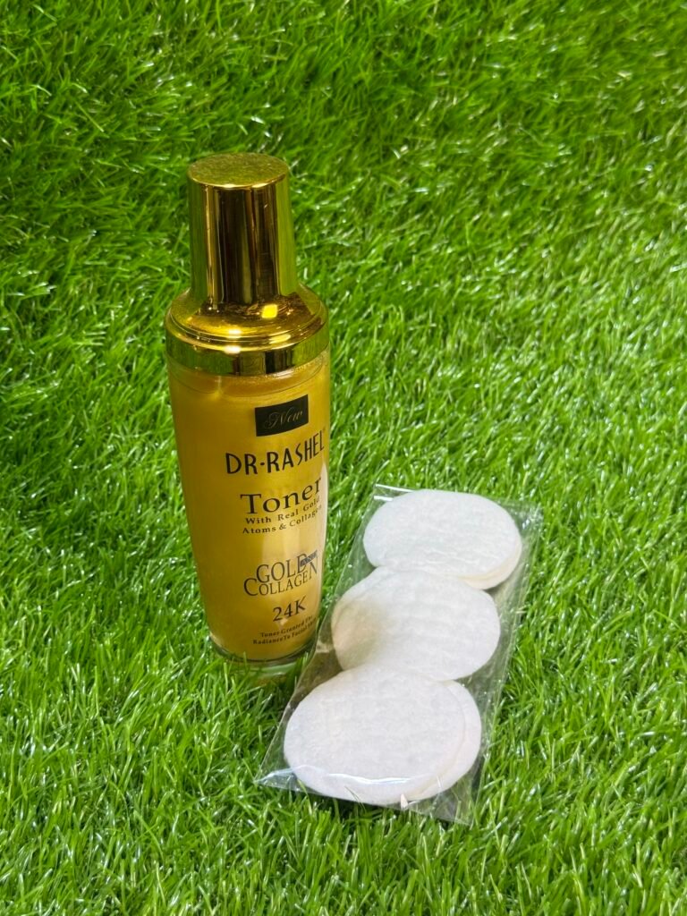 Dr. Rashel Gold Collagen 24K Toner. + free cotton pads.