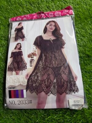 Women’s Floral Lace Babydoll Nighty – Model No. 2033