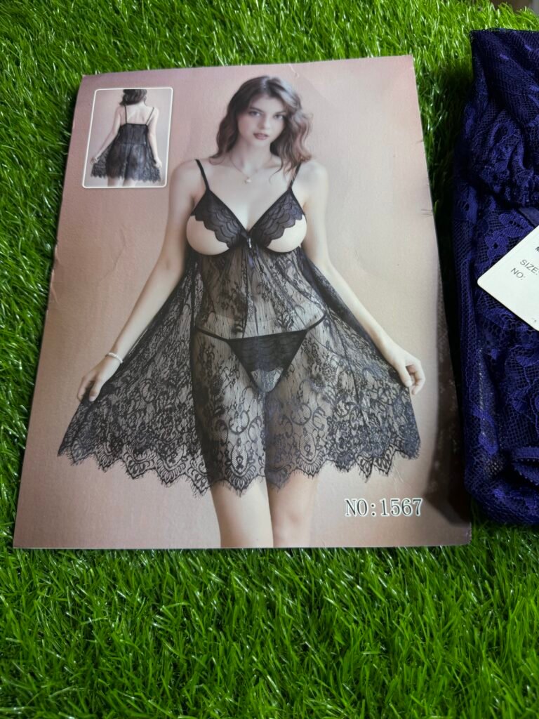 Nighty And Lace Babydoll Nightwear Set (Model No. 1567)