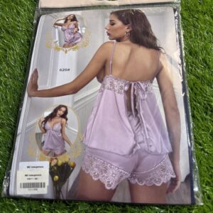 Premium Silk-Satin 2-Piece Pajama Set (Model No. 620#)