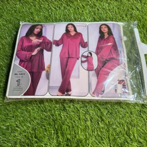 Galaxy Women's Nightwear satin/silk-style fabric