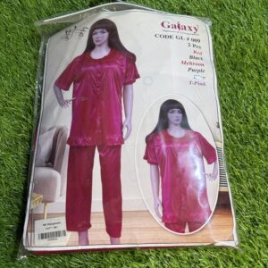Galaxy Women's 2-piece silk/satin nightwear set