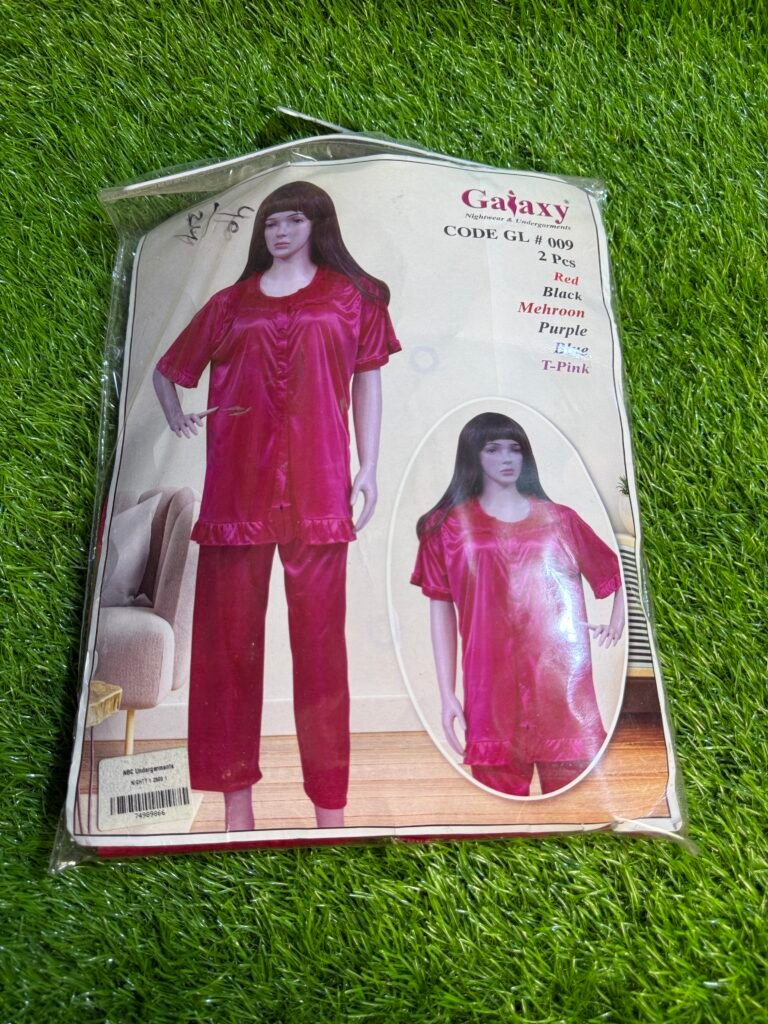 Galaxy Women's 2-piece silk/satin nightwear set