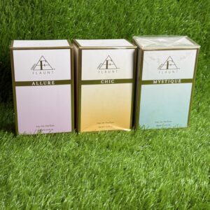 Femina Flaunt Perfumes Three Fragrances Allure, Chic , Mystique,