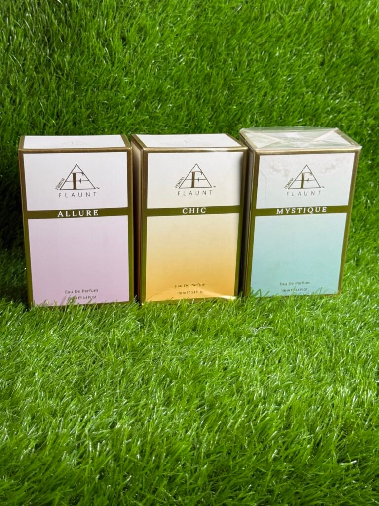 Femina Flaunt Perfumes Three Fragrances Allure, Chic , Mystique,