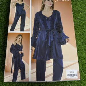 "Flourish" Nighty Nightwear Suit Three in One