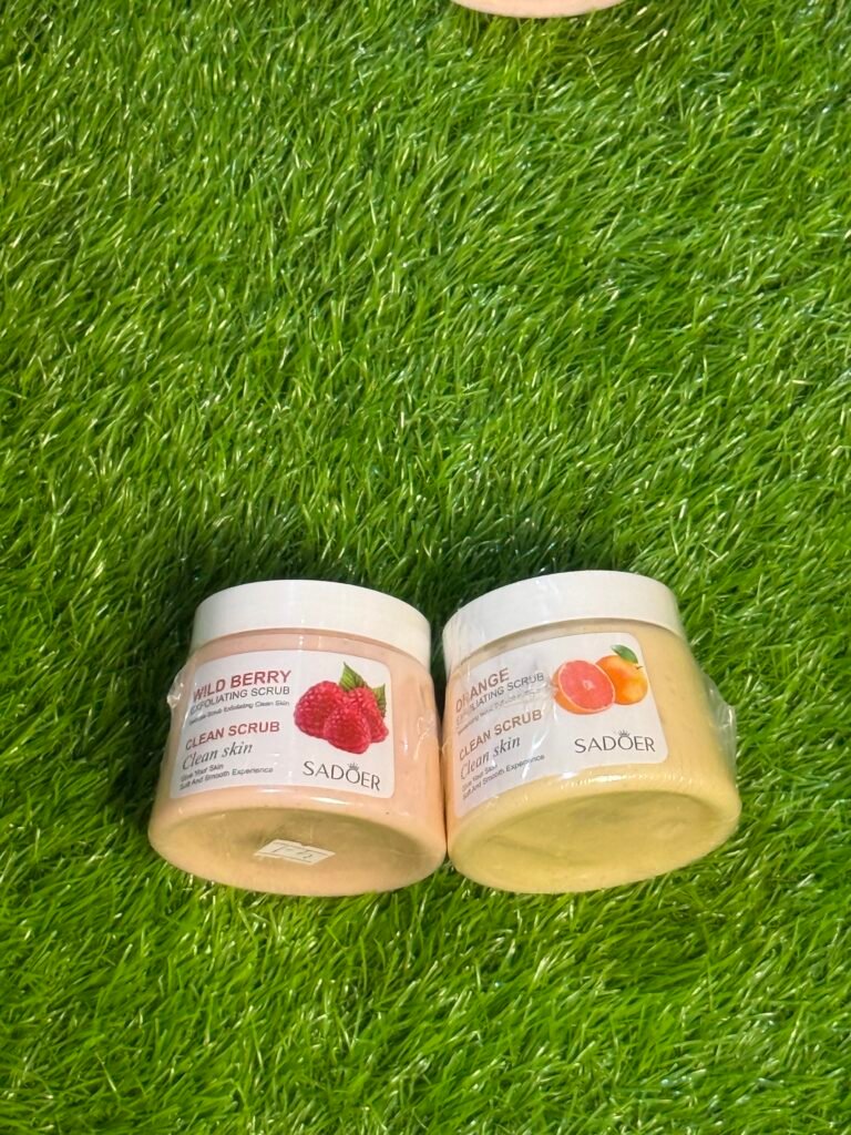 SADOER "ORANGE EXFOLIATING BODY SCRUB."