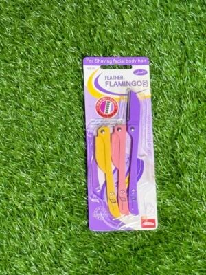 "FEATHER FLAMINGOS" eyebrow razors