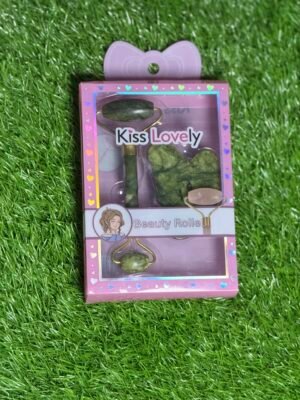 "Kiss Lovely" Jade Roller and Gua Sha Facial Massager Set