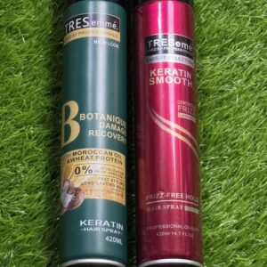 TRESemmé® FRIZZ-FREE HOLD, FAST STYLING, and LONG LASTING HOLD. HAIR SPRAY