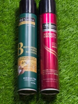 TRESemmé® FRIZZ-FREE HOLD, FAST STYLING, and LONG LASTING HOLD. HAIR SPRAY