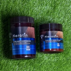 "Keratin" "MOISTURIZING & SMOOTH"  "CREAMY HAIR MASK"