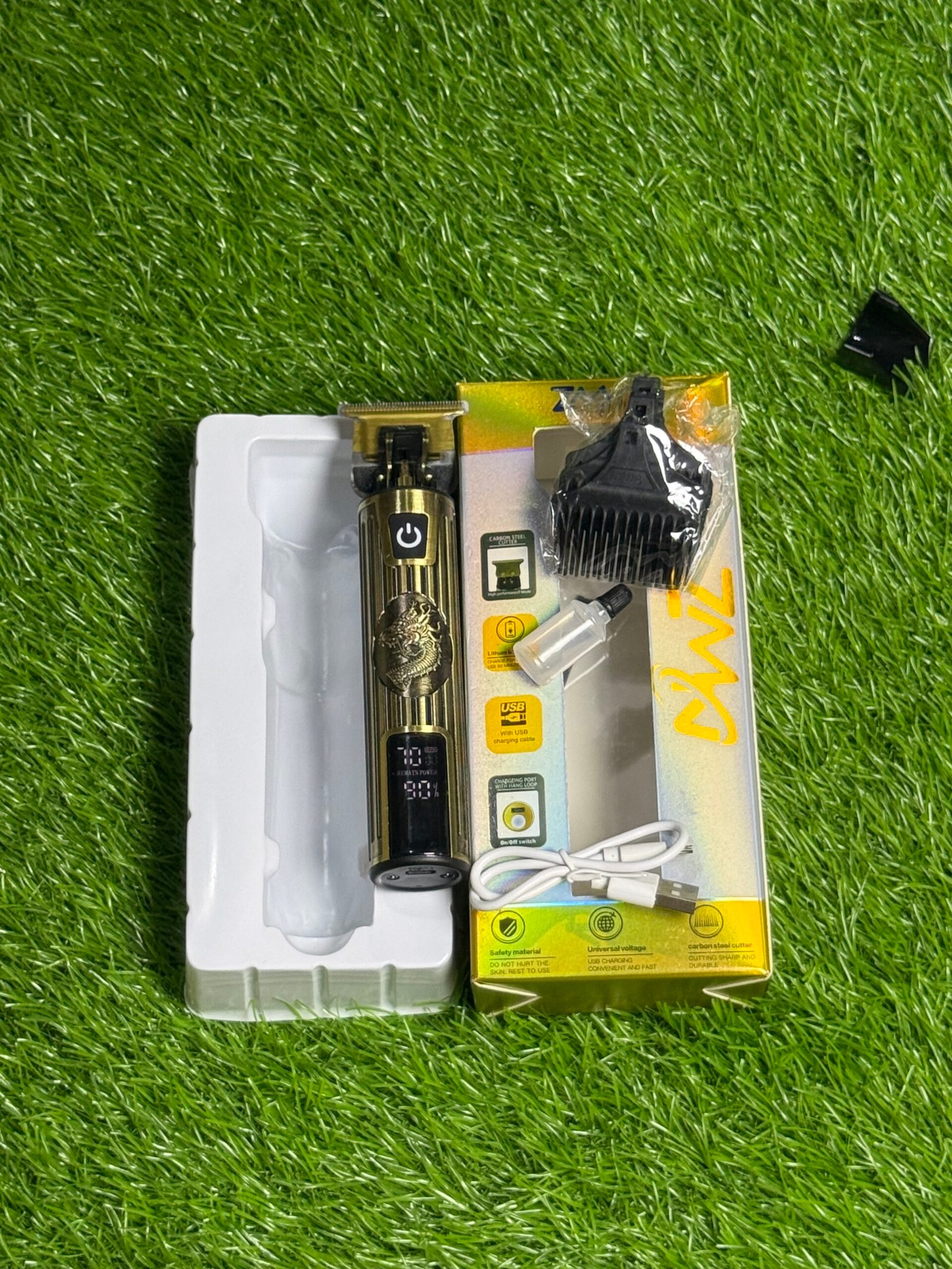 Professional Vintage Dragon Hair & Beard Trimmer (With LCD Display) MACHINE - Image 3