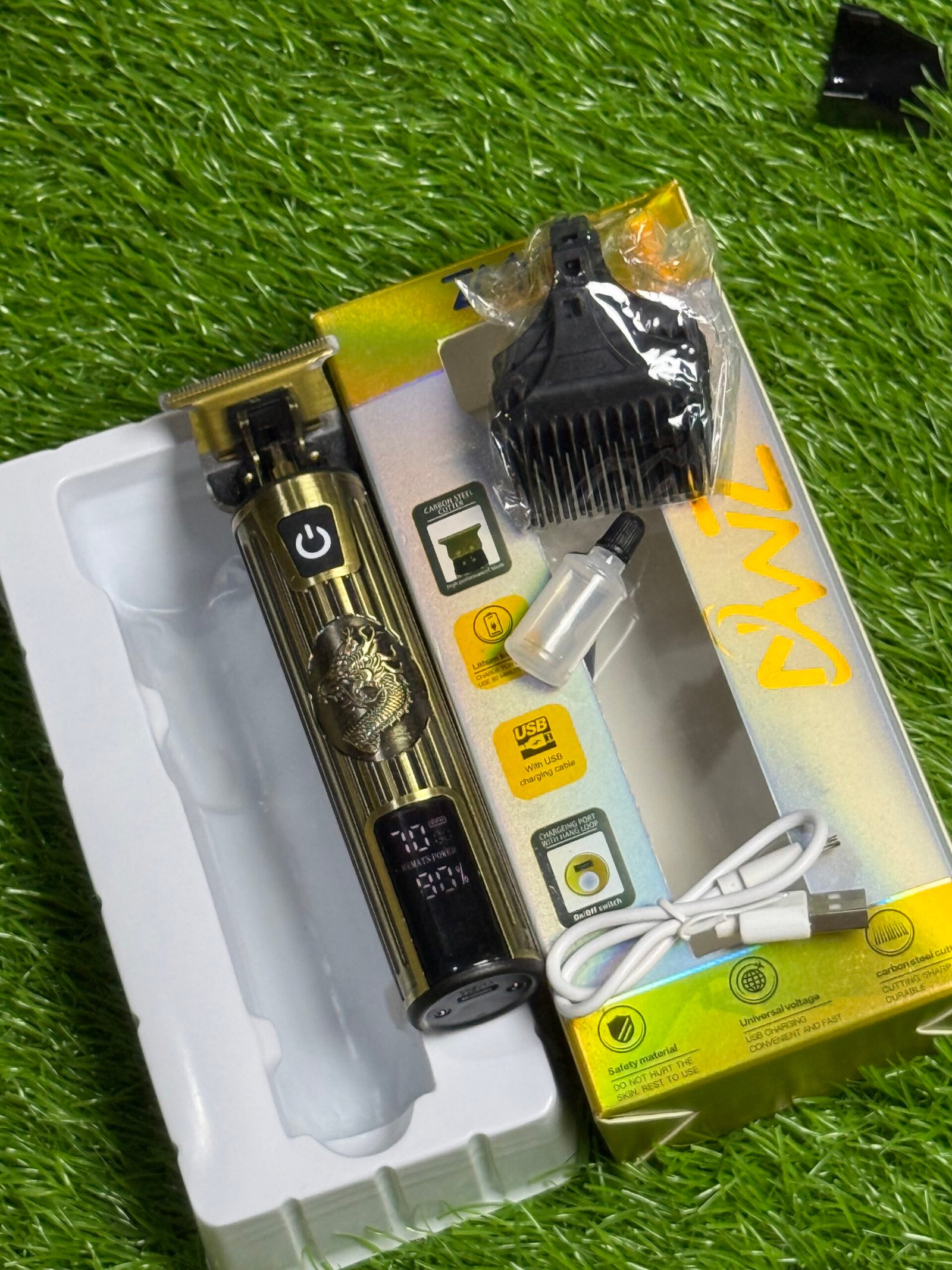 Professional Vintage Dragon Hair & Beard Trimmer (With LCD Display) MACHINE - Image 2