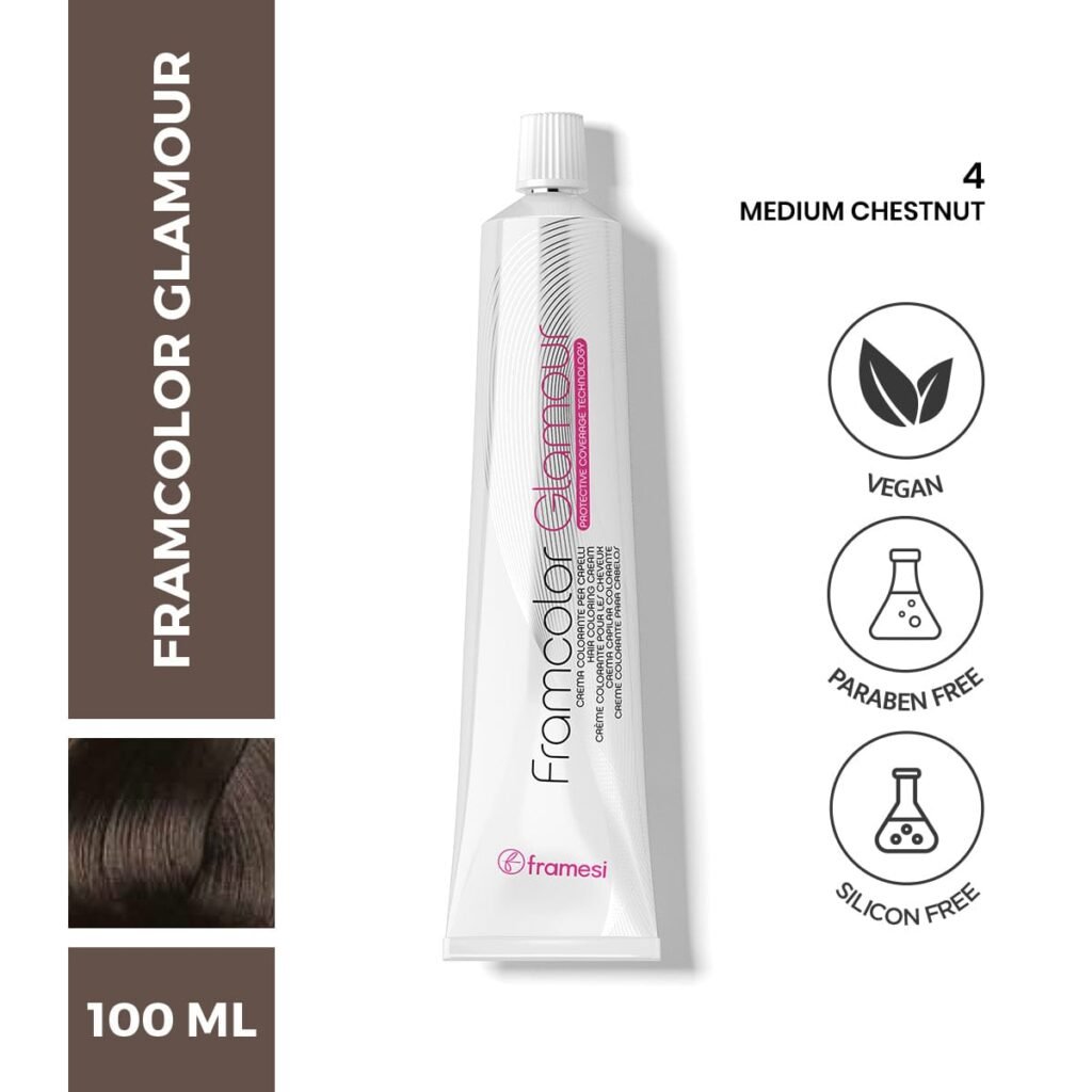 FRAMESI GLAMOUR 4.0 CASTANO MDIO MEDIUM CHESTNUT HAIR COLOR