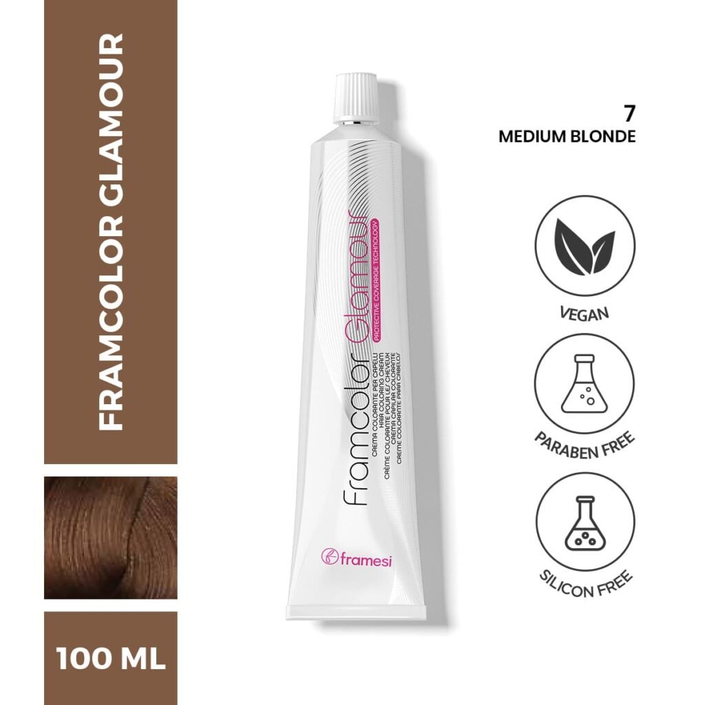 FRAMESI GLAMOUR 7.0 BIONDO MEDIO MEDIUM BLONDE HAIR COLOR