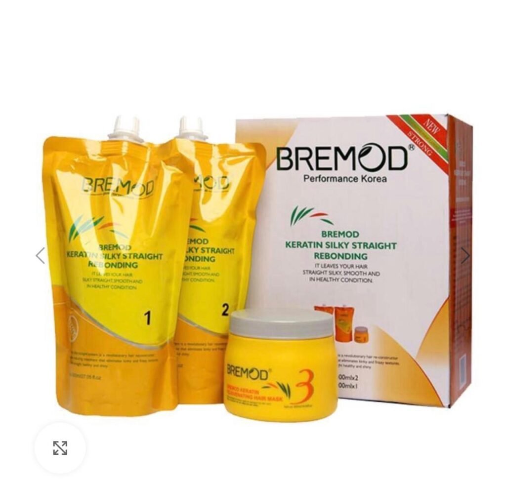 Bremod Keratin Silky Straight Rebonding Kit + HAIR MASK 800ML