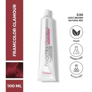 FRAMESI GLAMOUR 5.56 LIGHT BROWN NATURAL RED HAIR COLOR