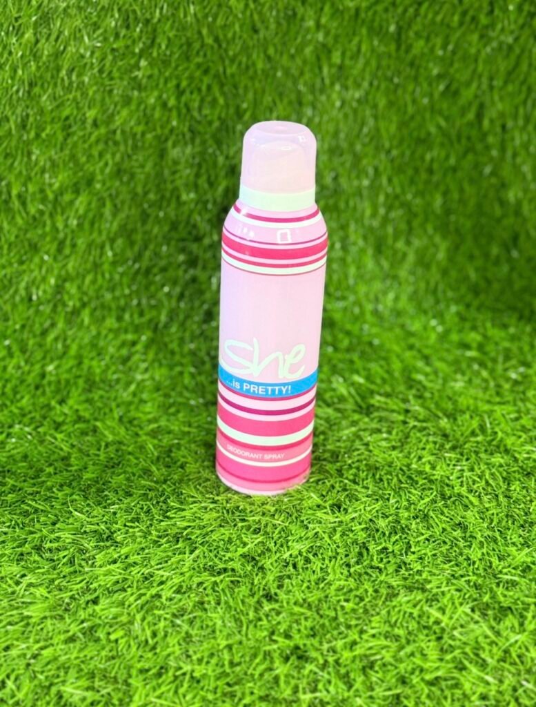 She is pretty body spray