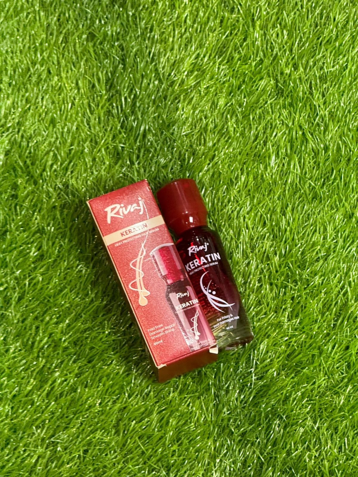 Rivaj Keratin Heat Protecting Hair Serum (40ml). - Image 4