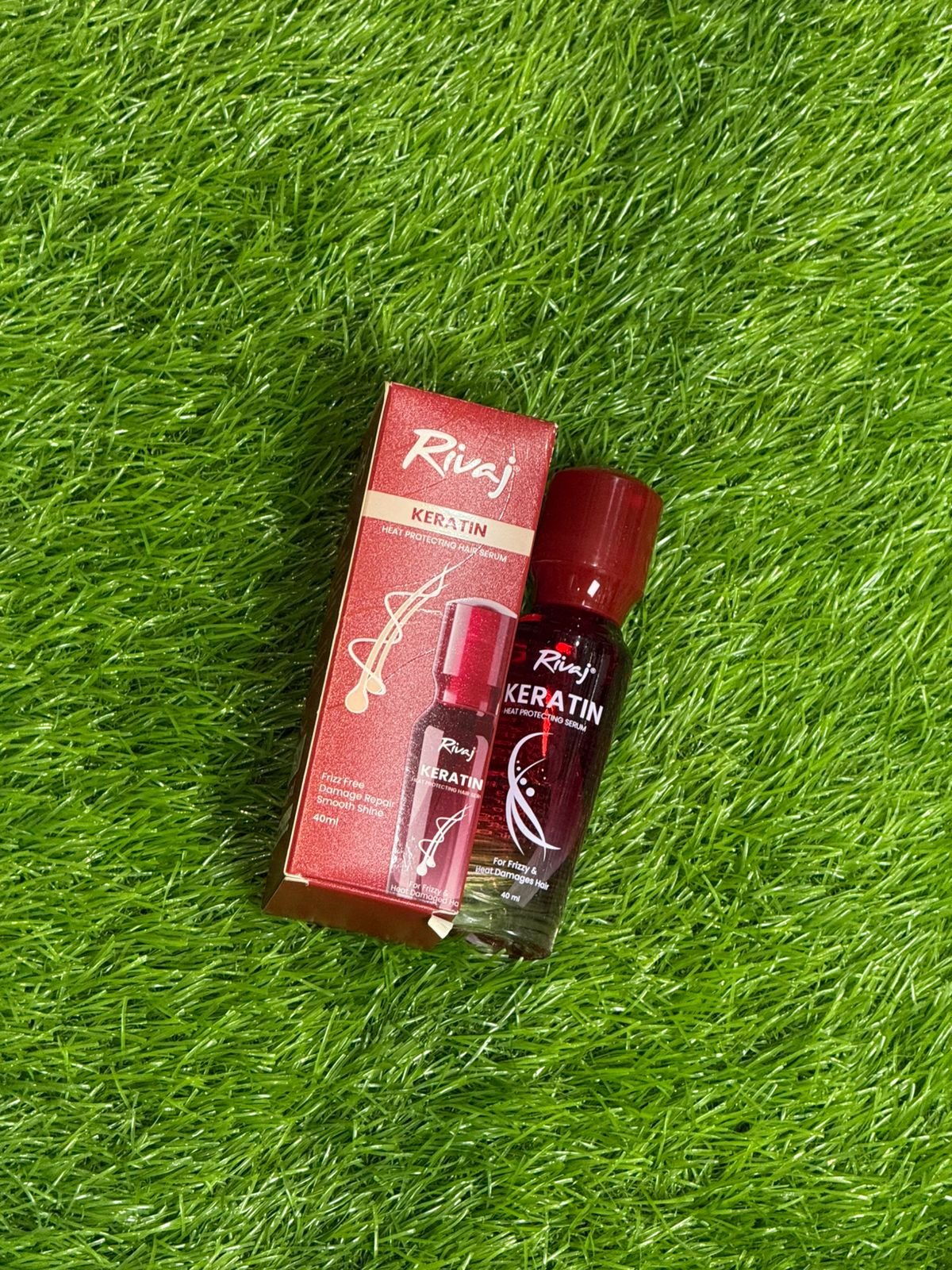 Rivaj Keratin Heat Protecting Hair Serum (40ml). - Image 3