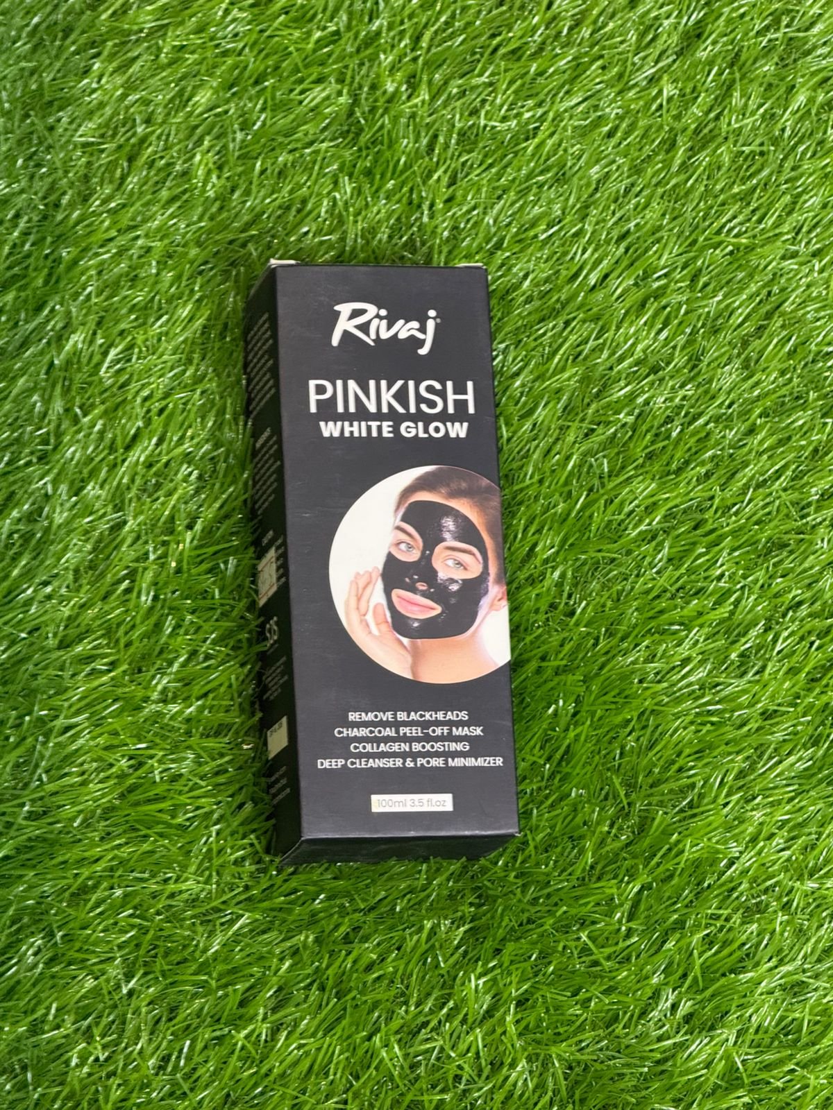 Rivaj Pinkish White Glow Charcoal Peel-Off Mask (100ml). - Image 2