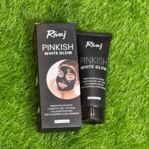 Rivaj Pinkish White Glow Charcoal Peel-Off Mask (100ml).