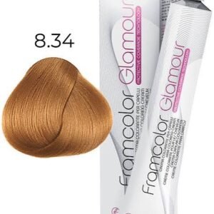 FRAMESI GLAMOUR 8.34 LIGHT GOLDEN COPPERY BLONDE HAIRCOLOR