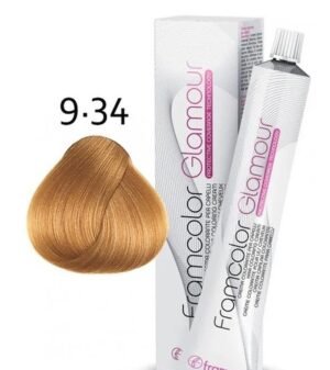 FRAMESI GLAMOUR 9.34 VERY LIGHT GOLDEN COPPERY BLONDE HAIRCOLOR