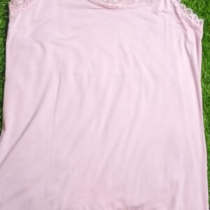 Women's sleeveless camisole Light pastel pink Shameez