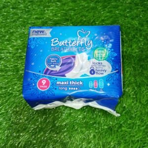 Butterfly Breathables 9 Pads Maxi Thick, Long (L) size