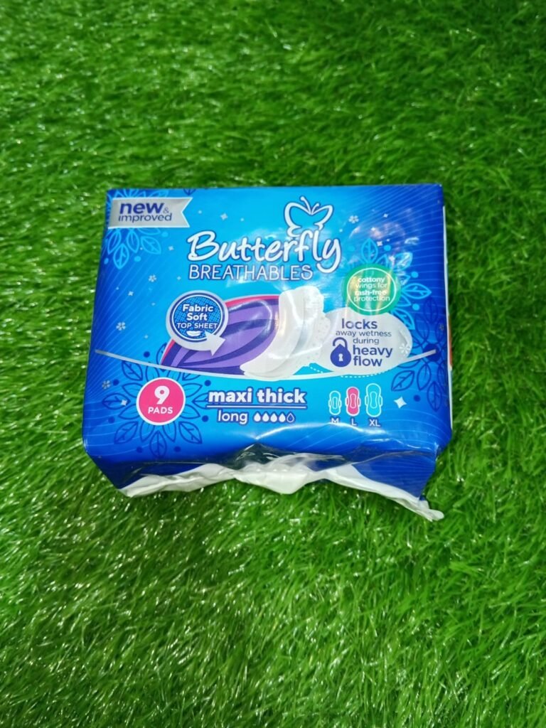 Butterfly Breathables 9 Pads Maxi Thick, Long (L) size