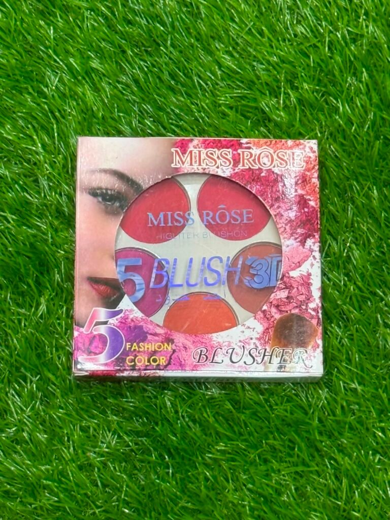 Miss Rose 5-Color 3D Blush & Highlighter Palette