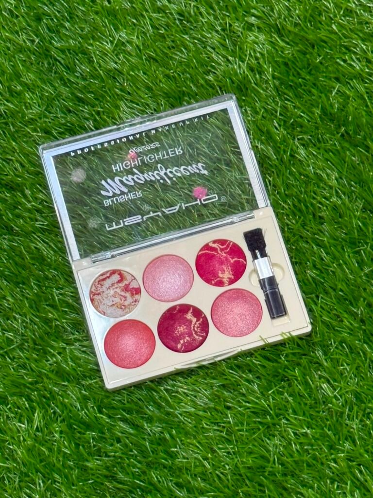 MsYaho Magnificent 6 Colors Blusher & Highlighter Professional Makeup Kit