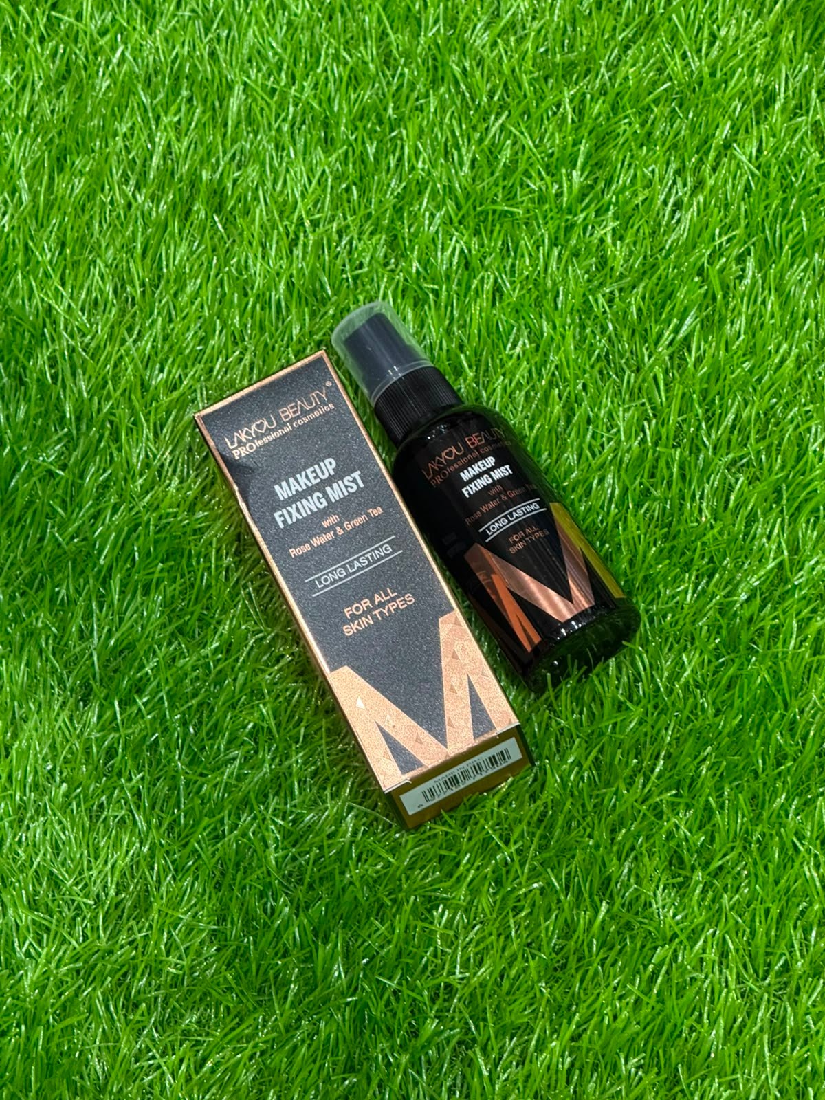 Lakyou Beauty Makeup Fixing Mist with Rose Water & Green Tea - Image 5