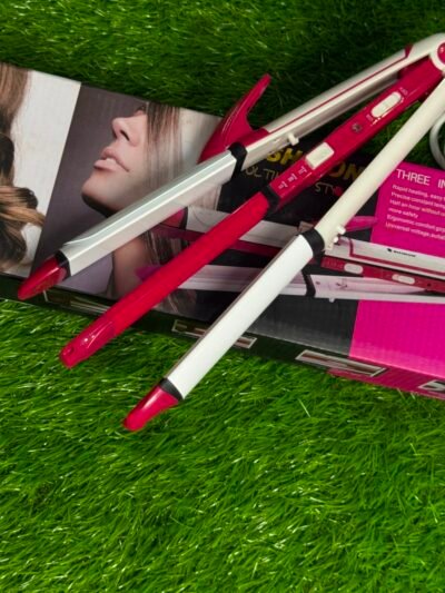 Shinon 3-in-1 hair styling tool (hair straightener, curler + roller , and crimper combo)