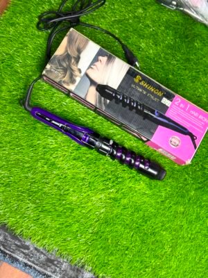Shinon 2-in-1 hair iron / spiral curler + roller