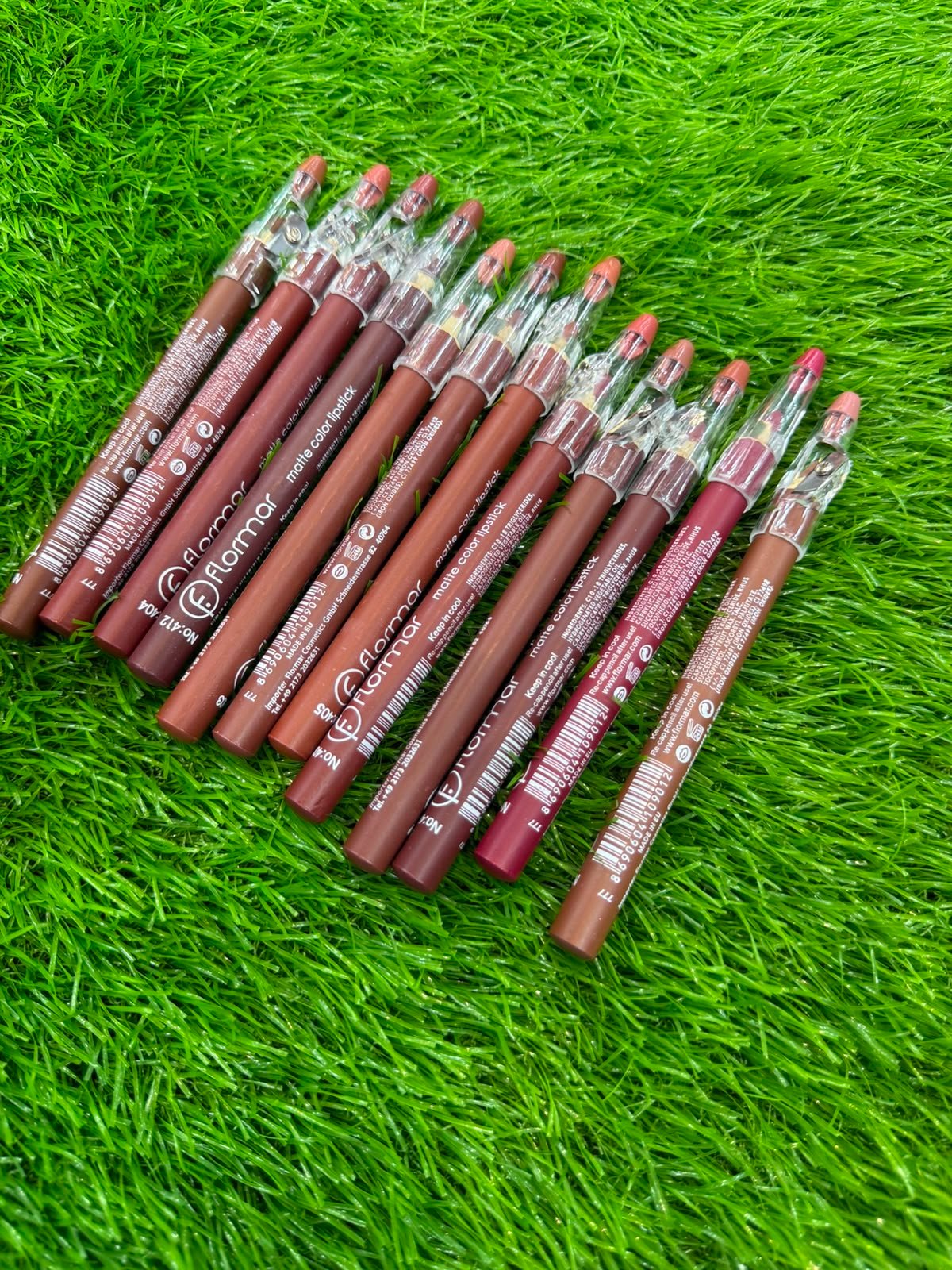 Flormar Nude Waterproof lip pencils / lip liners 12 pieces