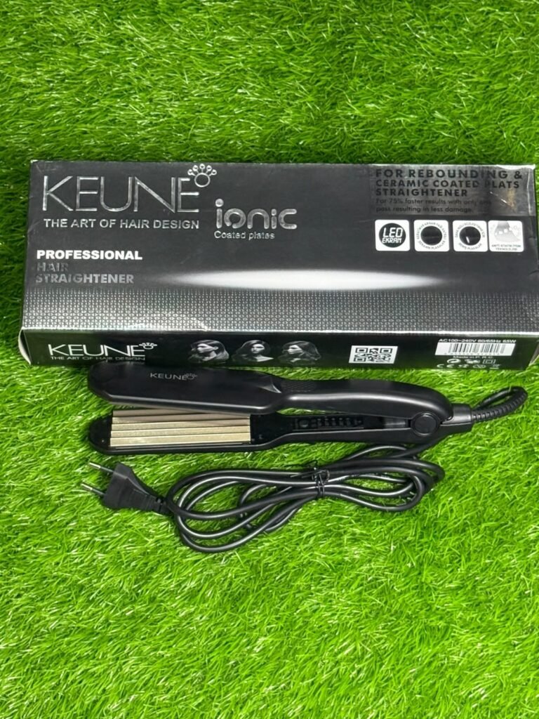 KEUNE Ionic Coated Plates Professional Hair Crimper Zigzik