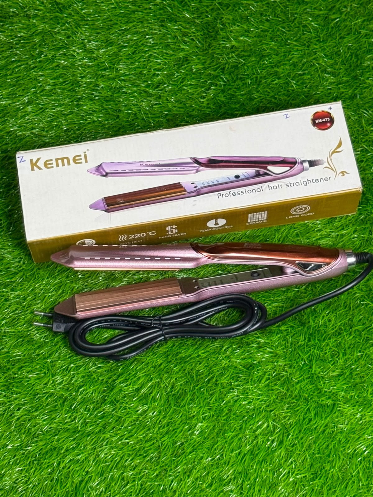Kemei Professional Hair Straightener iiron (Model KM-473) - Image 5