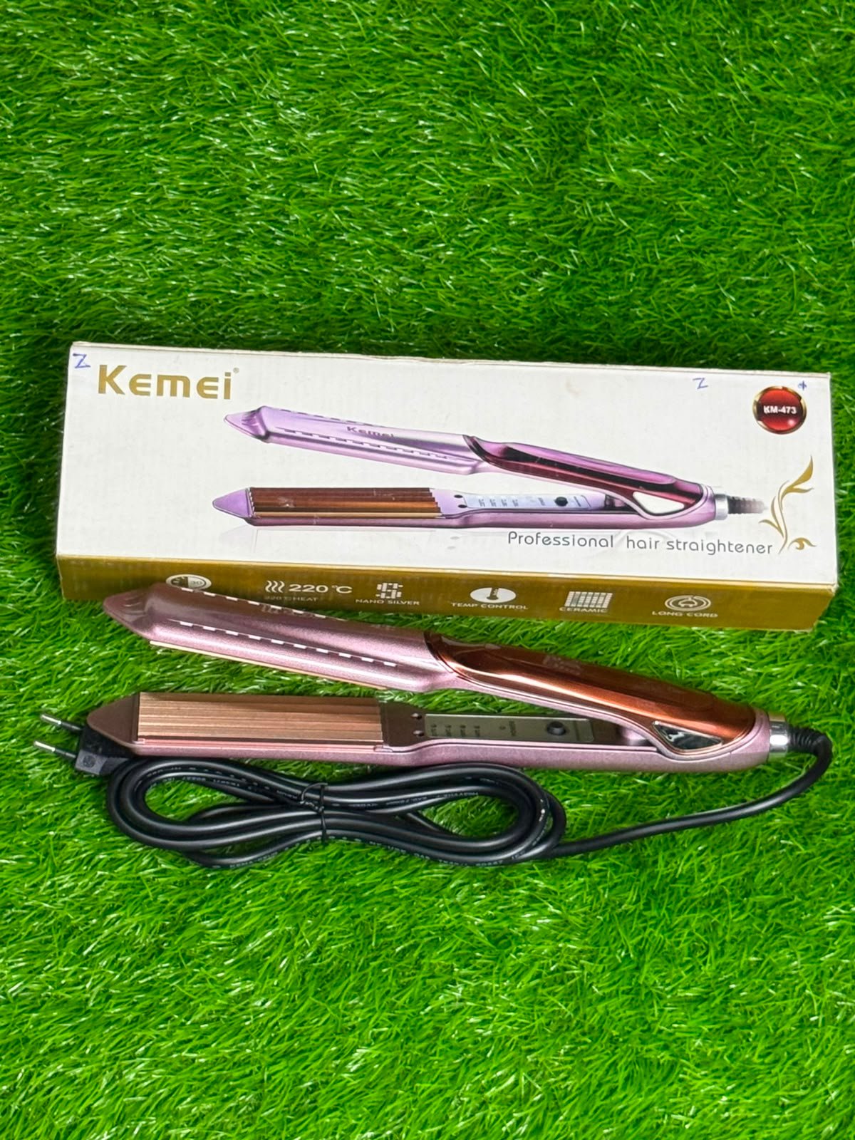 Kemei Professional Hair Straightener iiron (Model KM-473) - Image 7