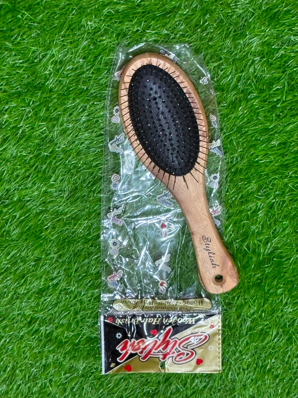 "Stylish" Wooden Hair Brush