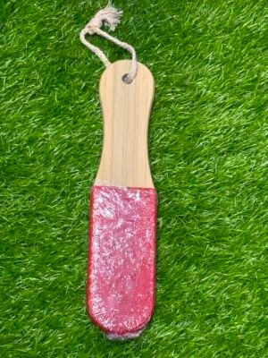 Wooden Pedicure Foot File / Pumice Stone Paddle