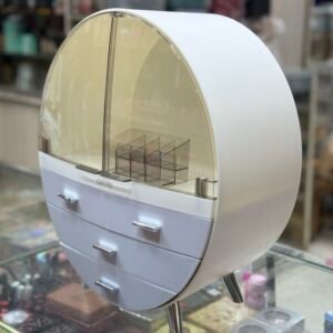 Egg shape Makeup organiser / makeup box white color