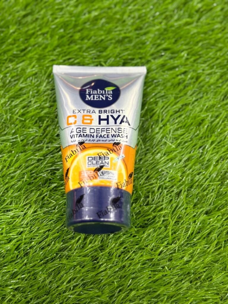 Fiabila Men's Extra Bright C & HYA Age Defense Vitamin Face Wash