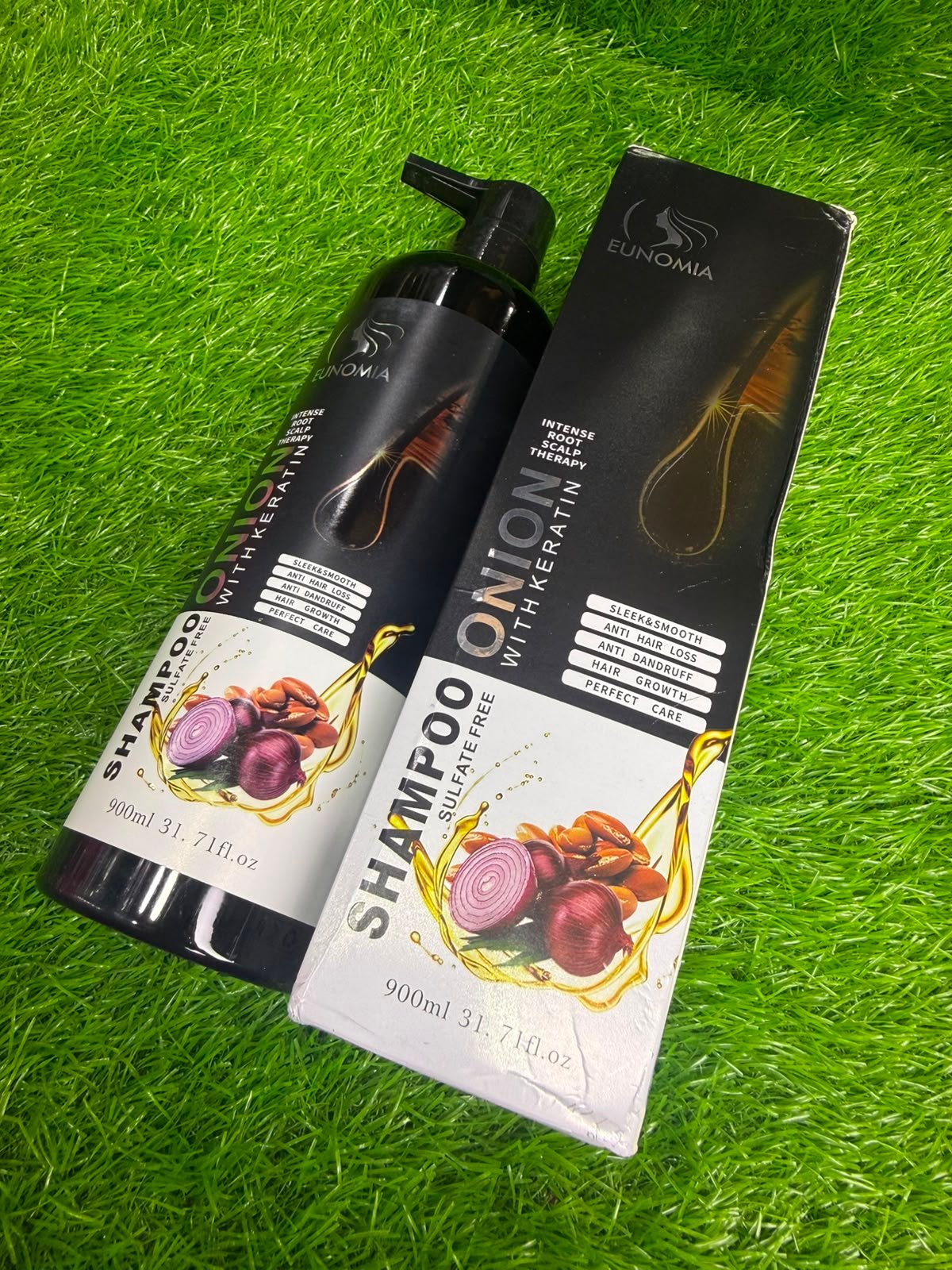 Eunomia Onion Sulfate-Free Shampoo with Keratin (Intense Root Scalp Therapy) - Image 2