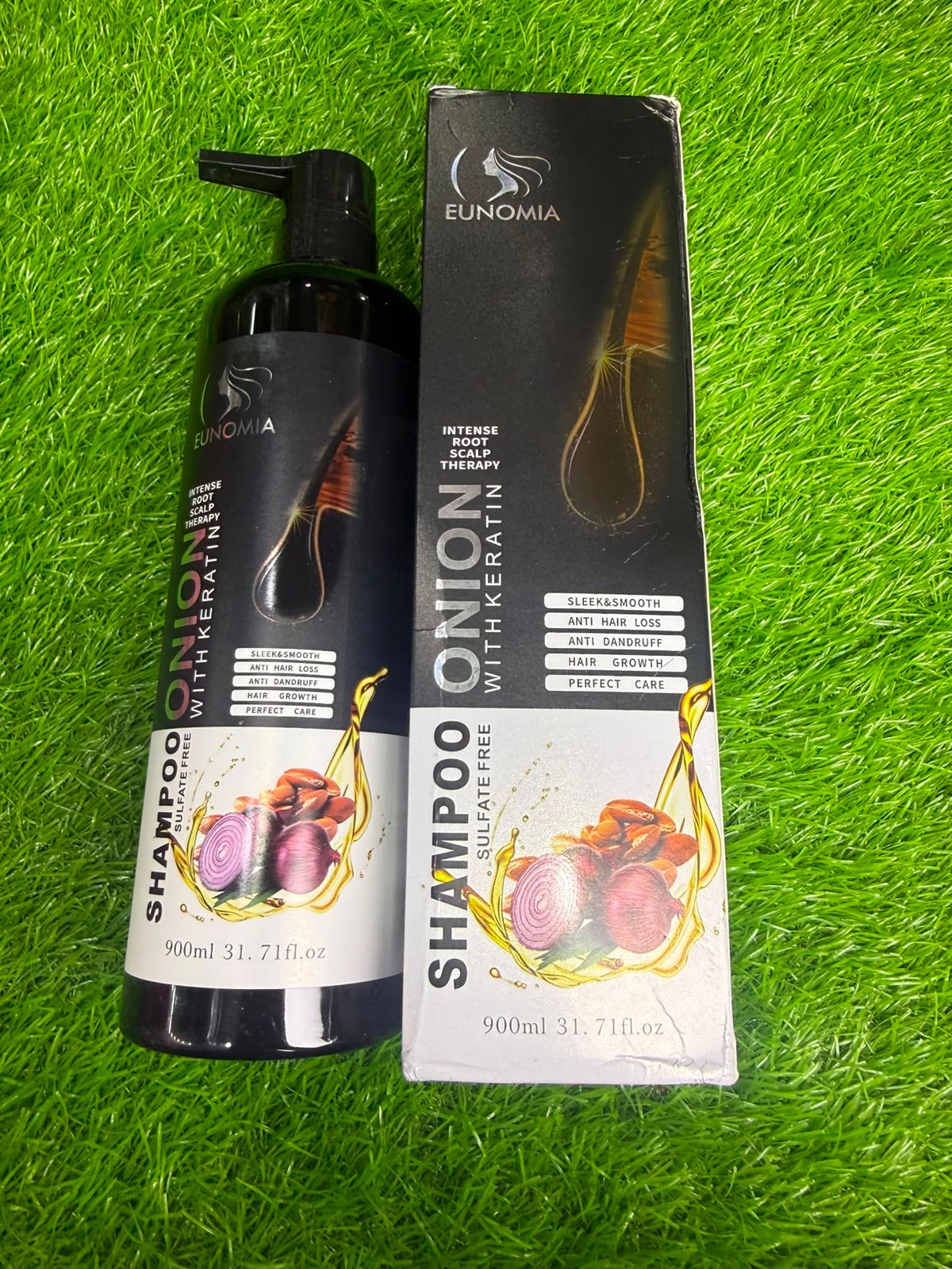 Eunomia Onion Sulfate-Free Shampoo with Keratin (Intense Root Scalp Therapy) - Image 5