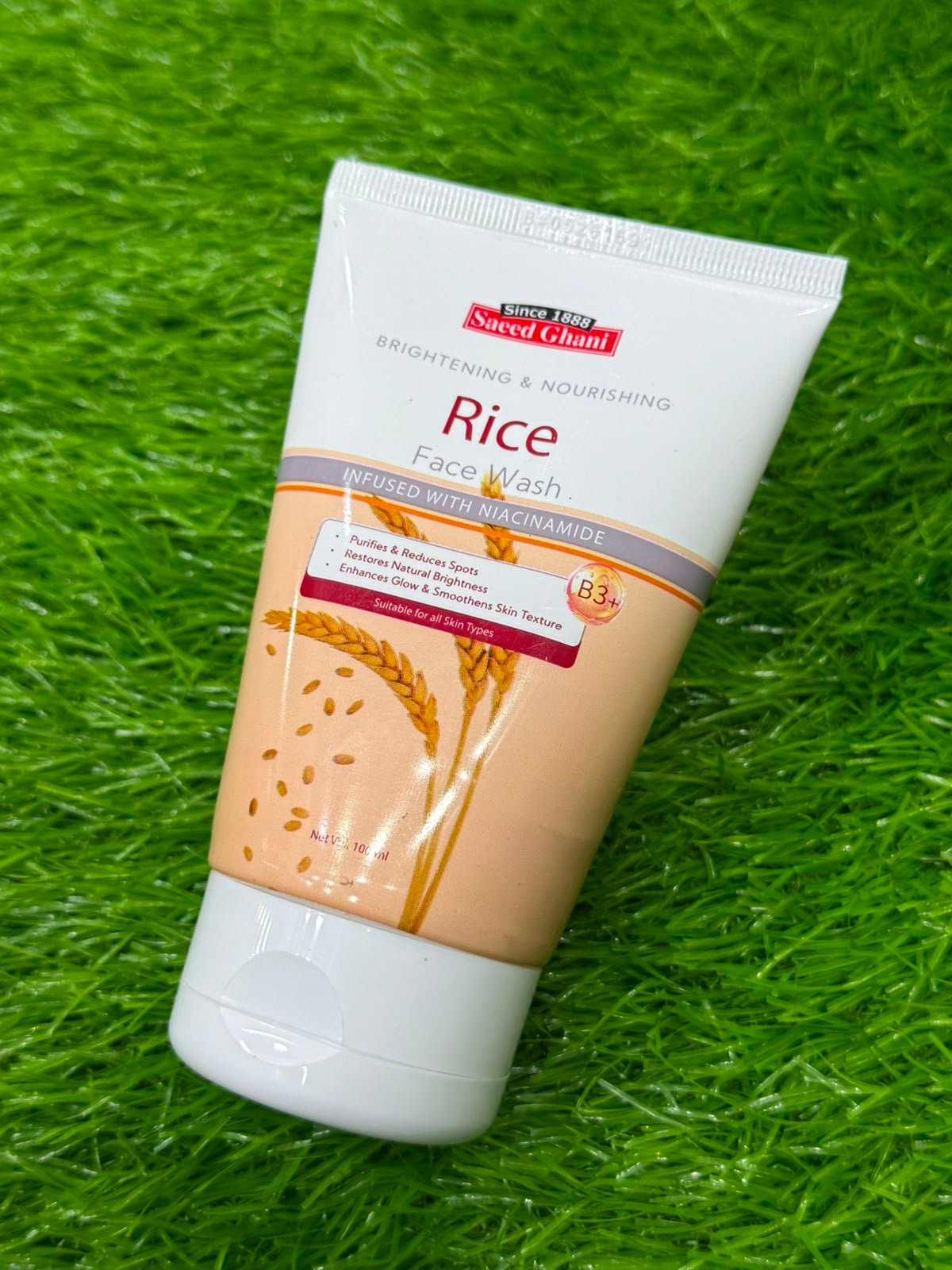 SAEED GHANI RICE FACE WASH 100ML - Image 3