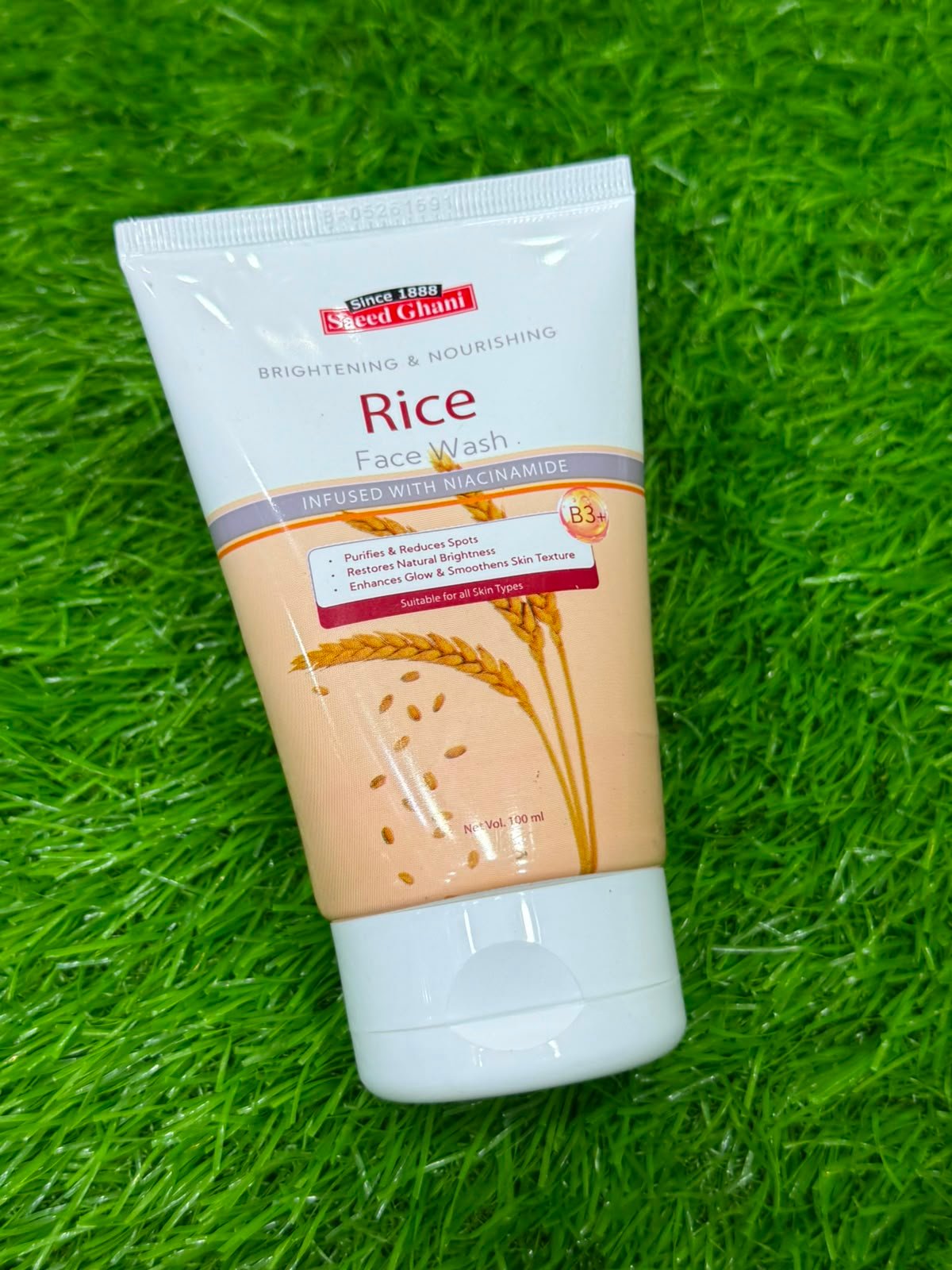 SAEED GHANI RICE FACE WASH 100ML - Image 2