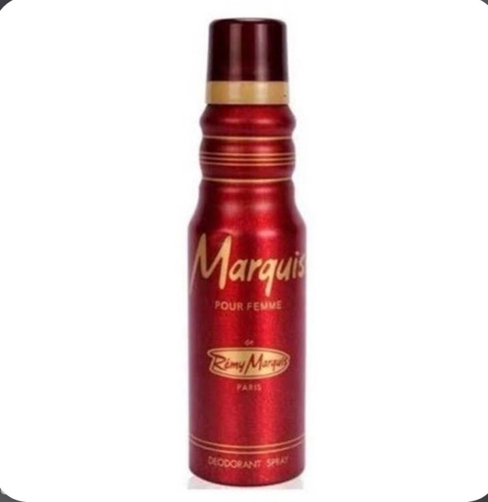 Marquis blue / Red body spray
